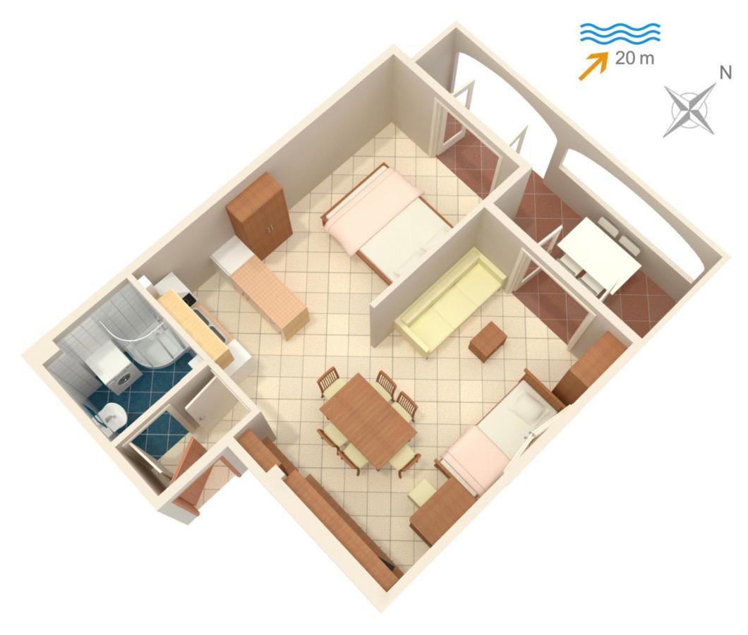 Apartments By The Sea Slatine, Ciovo - 10435 Luaran gambar